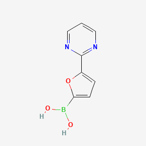 (5-(Pyrimidin-2-yl)furan-2-yl)boronic acid