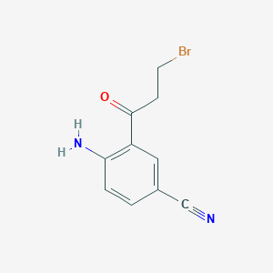 1-(2-Amino-5-cyanophenyl)-3-bromopropan-1-one