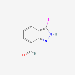 molecular formula C8H5IN2O B1407233 3-Iodo-1H-indazole-7-carbaldehyde CAS No. 944899-03-0