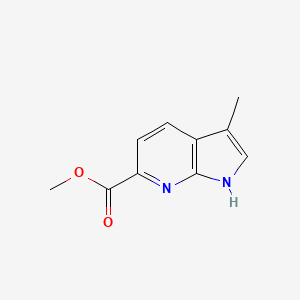molecular formula C10H10N2O2 B1407245 3-甲基-7-氮杂吲哚-6-甲酸甲酯 CAS No. 1363382-05-1
