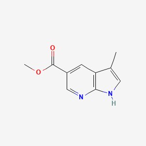 molecular formula C10H10N2O2 B1407246 Methyl 3-methyl-1H-pyrrolo[2,3-B]pyridine-5-carboxylate CAS No. 1256809-63-8