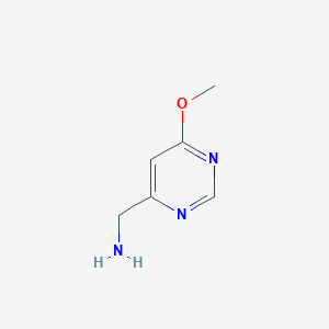 molecular formula C6H9N3O B1407258 4-Aminomethyl-6-methoxypyrimidine CAS No. 1363383-16-7