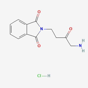 molecular formula C12H13ClN2O3 B1407268 2-(4-Amino-3-oxobutyl)isoindoline-1,3-dione hydrochloride CAS No. 3330-06-1
