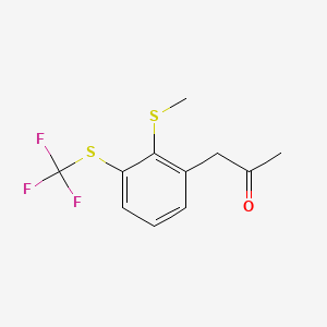 1-(2-(Methylthio)-3-(trifluoromethylthio)phenyl)propan-2-one