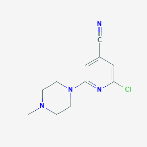 2-Chloro-6-(4-methylpiperazin-1-yl)pyridine-4-carbonitrile