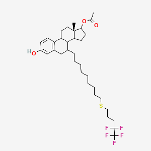 (7alpha,17beta)-7-[9-(4,4,5,5,5-Pentafluoropentyl)sulfinyl]nonyl]estra-1,3,5(10)-triene-3-diol-17oxyethyl