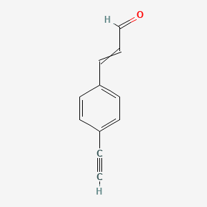 molecular formula C11H8O B14072747 3-(4-ethynylphenyl)prop-2-enal 