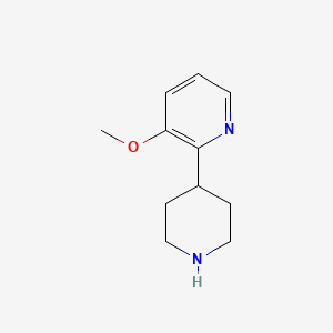 molecular formula C11H16N2O B1407276 3-Méthoxy-2-(pipéridin-4-yl)pyridine CAS No. 1256809-22-9