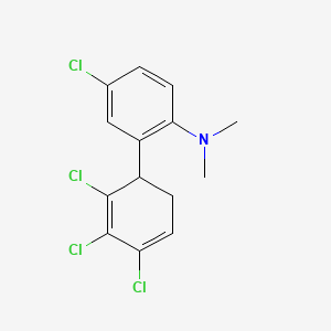 [4-Chloro-2-(2,3,4-trichlorocyclohexa-2,4-dienyl)-phenyl]-dimethyl-amine