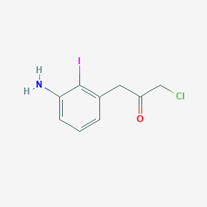 1-(3-Amino-2-iodophenyl)-3-chloropropan-2-one