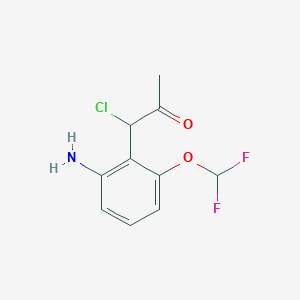 1-(2-Amino-6-(difluoromethoxy)phenyl)-1-chloropropan-2-one