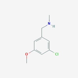 molecular formula C9H12ClNO B1407304 [(3-Chloro-5-methoxyphenyl)methyl](methyl)amine CAS No. 1513403-58-1