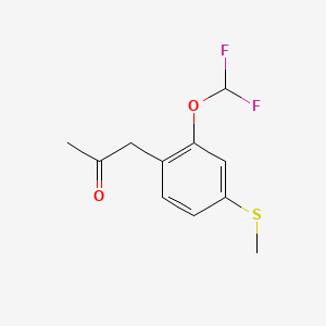 1-(2-(Difluoromethoxy)-4-(methylthio)phenyl)propan-2-one