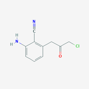 1-(3-Amino-2-cyanophenyl)-3-chloropropan-2-one