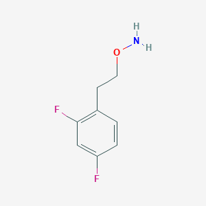 molecular formula C8H9F2NO B1407306 O-[2-(2,4-difluorophenyl)ethyl]hydroxylamine CAS No. 1373211-32-5