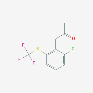 1-(2-Chloro-6-(trifluoromethylthio)phenyl)propan-2-one