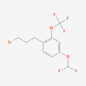 1-(3-Bromopropyl)-4-(difluoromethoxy)-2-(trifluoromethoxy)benzene