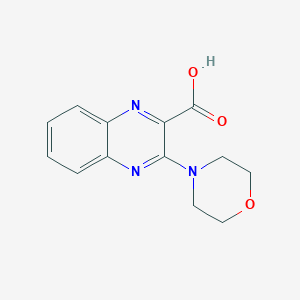 molecular formula C13H13N3O3 B1407309 3-Morpholin-4-ylquinoxaline-2-carboxylic acid CAS No. 1211503-94-4