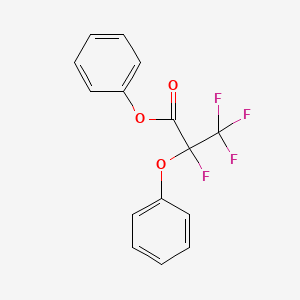 molecular formula C15H10F4O3 B14073092 Phenyl 2,3,3,3-tetrafluoro-2-phenoxypropanoate CAS No. 10249-10-2