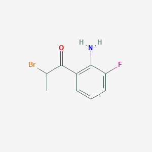 1-(2-Amino-3-fluorophenyl)-2-bromopropan-1-one