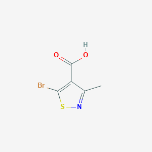 molecular formula C5H4BrNO2S B1407310 5-Bromo-3-methyl-isothiazole-4-carboxylic acid CAS No. 23310-81-8