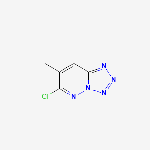 molecular formula C5H4ClN5 B14073109 6-Chloro-7-methyltetrazolo[1,5-b]pyridazine CAS No. 28691-22-7