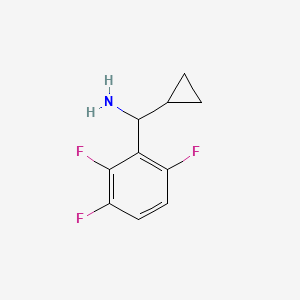 molecular formula C10H10F3N B1407312 Cyclopropyl(2,3,6-trifluorophenyl)methanamine CAS No. 1270444-30-8