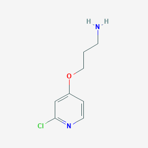 molecular formula C8H11ClN2O B1407315 3-[(2-氯吡啶-4-基)氧基]丙-1-胺 CAS No. 1289217-34-0