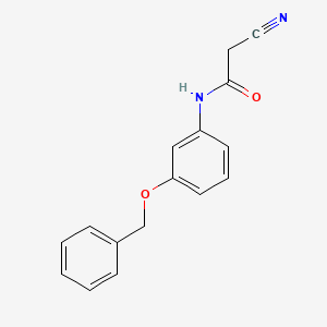 B14073175 N-[3-(Benzyloxy)phenyl]-2-cyanoacetamide CAS No. 128259-52-9