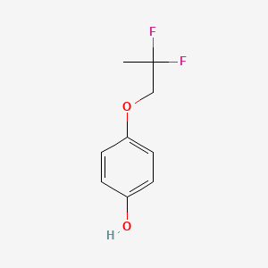 molecular formula C9H10F2O2 B1407321 4-(2,2-Difluoropropoxy)phenol CAS No. 1783512-02-6
