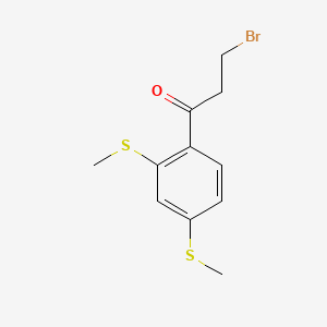 1-(2,4-Bis(methylthio)phenyl)-3-bromopropan-1-one