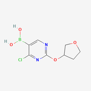 (4-Chloro-2-((tetrahydrofuran-3-yl)oxy)pyrimidin-5-yl)boronic acid