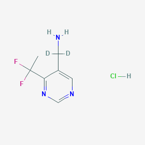 1,1-Dideutero-1-[4-(1,1-difluoroethyl)-pyrimidin-5-yl]-methylamine hydrochloride