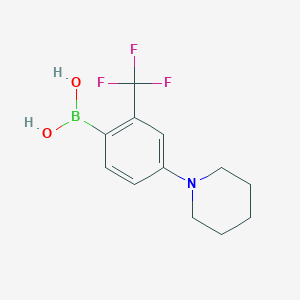 (4-(Piperidin-1-yl)-2-(trifluoromethyl)phenyl)boronic acid