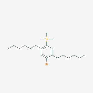 (4-Bromo-2,5-dihexylphenyl)trimethylsilane