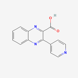 molecular formula C14H9N3O2 B1407324 3-Pyridin-4-yl-quinoxaline-2-carboxylic acid CAS No. 1535966-91-6