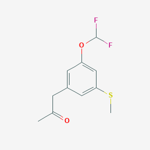 1-(3-(Difluoromethoxy)-5-(methylthio)phenyl)propan-2-one