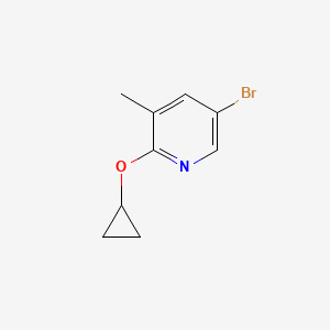 5-Bromo-2-cyclopropoxy-3-methylpyridine