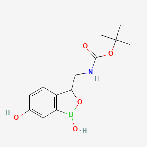 Tert-butyl ((1,6-dihydroxy-1,3-dihydrobenzo[c][1,2]oxaborol-3-yl)methyl)carbamate