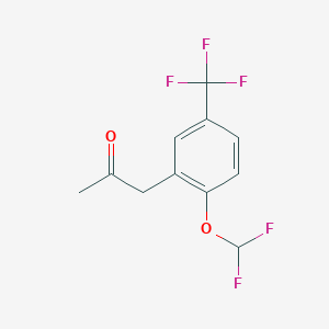 1-(2-(Difluoromethoxy)-5-(trifluoromethyl)phenyl)propan-2-one