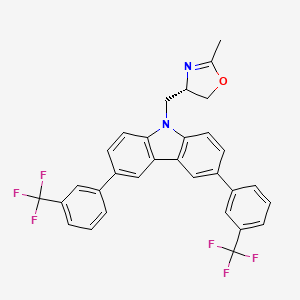 (4S)-4-[[3,6-bis[3-(trifluoromethyl)phenyl]carbazol-9-yl]methyl]-2-methyl-4,5-dihydro-1,3-oxazole