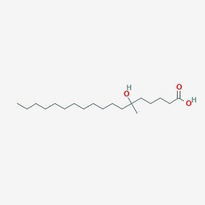 molecular formula C19H38O3 B14073333 6-Hydroxy-6-methyloctadecanoic acid CAS No. 101375-82-0