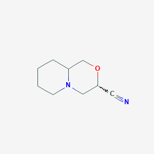 molecular formula C9H14N2O B1407335 (3S)-octahydropyrido[2,1-c]morpholine-3-carbonitrile CAS No. 1461698-14-5