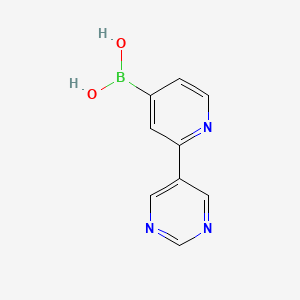 (2-(Pyrimidin-5-yl)pyridin-4-yl)boronic acid