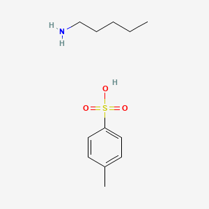 molecular formula C12H21NO3S B14073463 1-Pentanamine, 4-methylbenzenesulfonate CAS No. 102520-38-7