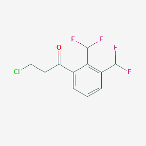 1-(2,3-Bis(difluoromethyl)phenyl)-3-chloropropan-1-one