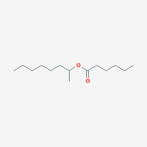 molecular formula C14H28O2 B14073520 Hexanoic acid, 1-methylheptyl ester 