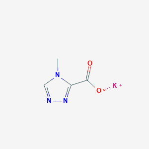 molecular formula C4H4KN3O2 B1407353 4-甲基-4H-1,2,4-三唑-3-羧酸钾 CAS No. 1982950-69-5