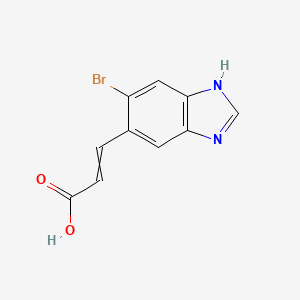 (E)-3-(5-Bromo-1H-benzo[d]imidazol-6-yl)acrylic acid