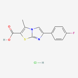6-(4-Fluorophenyl)-3-methylimidazo[2,1-b]-[1,3]thiazole-2-carboxylic acid hydrochloride